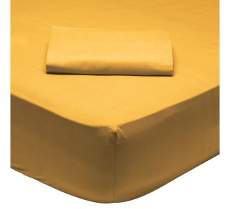 DAS HOME 1019 ΣΕΝΤΟΝΙ ΗΜΙΔΙΠΛΟ ΜΕ ΛΑΣΤΙΧΟ MUSTARD MUSTARD |  Σεντόνια Υπέρδιπλα / King Size στο espiti