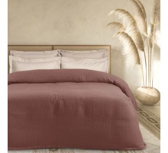DAS HOME ΚΟΥΒΕΡΤΑ ΠΙΚΕ 220X240 0473 DARK NUDE |  Κουβέρτες Βαμβακερές Υπέρδιπλες στο espiti