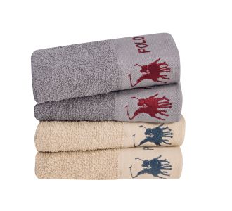 GREENWICH POLO CLUB ΣΕΤ ΠΕΤΣΕΤΕΣ 4 ΤΕΜΑΧΙΩΝ 2671 ΓΚΡΙ, ΜΠΕΖ |  Σετ Πετσέτες στο espiti