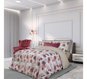 GREENWICH POLO CLUB ΣΕΤ ΣΕΝΤΟΝΙΑ ΜΟΝΑ 2120 ΚΟΚΚΙΝΟ, ΚΡΕΜ |  Σεντόνια Υπέρδιπλα / King Size στο espiti