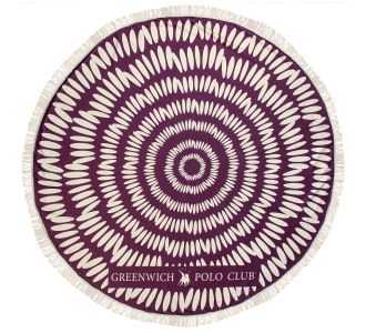 GREENWICH POLO CLUB ΠΕΤΣΕΤΑ ΣΤΡΟΓΓΥΛΗ ΘΑΛΑΣΣΗΣ 3687 BORDEAUX, ECRU |  Πετσέτες Θαλάσσης στο espiti