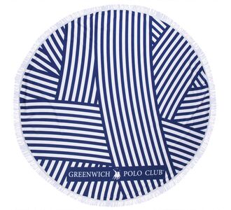 GREENWICH POLO CLUB ΠΕΤΣΕΤΑ ΣΤΡΟΓΓΥΛΗ ΘΑΛΑΣΣΗΣ 3688 BLUE, WHITE |  Πετσέτες Θαλάσσης στο espiti