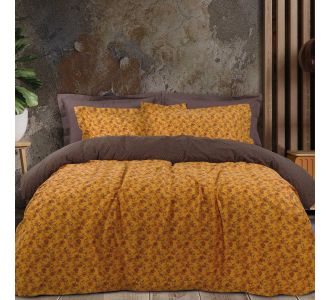 DAS HOME ΣΕΤ ΣΕΝΤΟΝΙΑ ΜΟΝΑ HAPPY 9586 ΜΠΟΡΝΤΩ, ΠΟΡΤΟΚΑΛΙ |  Σεντόνια Υπέρδιπλα / King Size στο espiti