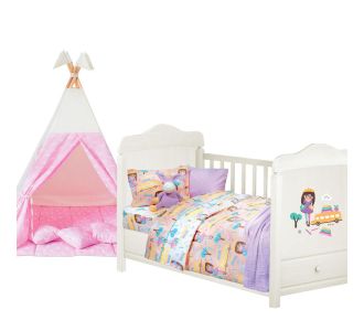 DAS BABY ΚΟΥΒΕΡΛΙ  6380 FUN ΛΙΛΑ, ΠΕΤΡΟΛ, ΣΟΜΟΝ, ΩΧΡΑ |  Βρεφικό κουβερλί στο espiti