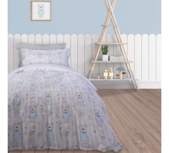 DAS KIDS ΣΕΤ ΠΑΠΛΩΜΑΤΟΘΗΚΗ ΜΟΝΗ 4767 ΓΚΡΙ, ΕΚΡΟΥ, ΣΙΕΛ |  Παπλωματοθήκες Παιδικές στο espiti