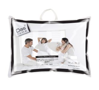 DAS HOME ΜΑΞΙΛΑΡΙ 50Χ70 HAPPY 1025 WHITE |  Μαξιλάρια Υπνου στο espiti