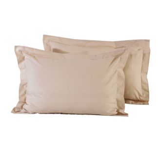 DAS HOME 1002 ΖΕΥΓΟΣ ΜΑΞΙΛΑΡΟΘΗΚΕΣ BEIGE BEIGE |  Μαξιλαροθήκες Απλές στο espiti
