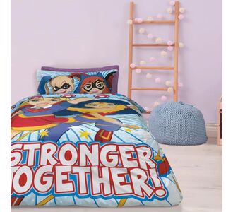 SUPER HERO GIRLS 5005 ΣΕΤ ΣΕΝΤΟΝΙΑ ΜΟΝΑ ΓΑΛΑΖΙΟ, ΚΟΚΚΙΝΟ |  Σεντόνια Παιδικά στο espiti