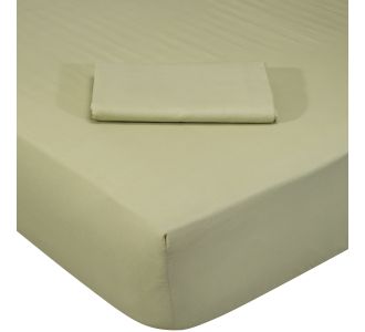 DAS HOME 1016 ΣΕΝΤΟΝΙ ΜΟΝΟ ΜΕ ΛΑΣΤΙΧΟ GREEN OLIVE GREEN OLIVE |  Σεντόνια Υπέρδιπλα / King Size στο espiti