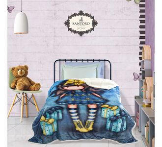 SANTORO GORJUSS 5020 ΚΟΥΒΕΡΤΑ FLEECE SHERPA 160X220 JUST BECAUSE ΜΠΛΕ |  Κουβέρτες Παιδικές στο espiti