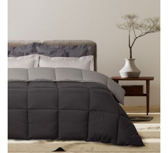 DAS HOME ΠΑΠΛΩΜΑ ΜΟΝΟ HAPPY 9693 BLACK, GREY |  Παπλώματα Υπέρδιπλα στο espiti