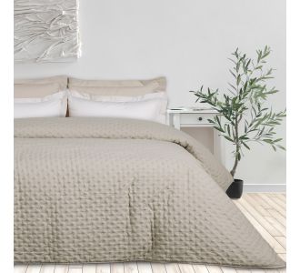 DAS HOME ΚΟΥΒΕΡΛΙ ΜΟΝΟ HAPPY 9652 TAUPE |  Κουβερλί Υπέρδιπλα στο espiti