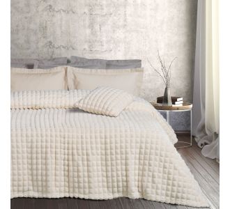 DAS HOME ΚΟΥΒΕΡΤΑ FLEECE 160Χ220 1356 IVORY |  Κουβέρτες Βελουτέ Υπέρδιπλες στο espiti