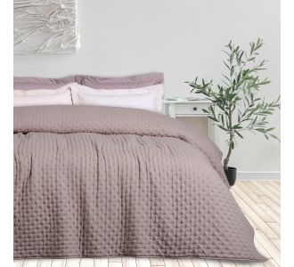 DAS HOME ΚΟΥΒΕΡΛΙ ΜΟΝΟ HAPPY 9628 DARK TAUPE |  Κουβερλί Υπέρδιπλα στο espiti