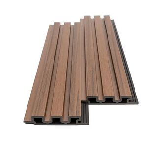 WPC PANEL 2ης ΓΕΝΙΑΣ ΜΕ 3D ΠΗΧΑΚΙΑ 25/147.5mm TEAK 5510 NewPlan - NewPlan |  Διακόσμηση τοίχου στο espiti