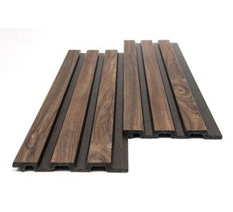 PS PANEL ΜΕ 3D ΠΗΧΑΚΙΑ 54 PIANO 12/122/2900mm WALNUT/DARK BROWN NewPlan - NewPlan |  Διακόσμηση τοίχου στο espiti