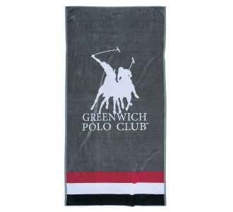 GREENWICH POLO CLUB ΠΕΤΣΕΤΑ ΘΑΛΑΣΣΗΣ 90Χ180 3867 GREY, RED, WHITE |  Πετσέτες Θαλάσσης στο espiti