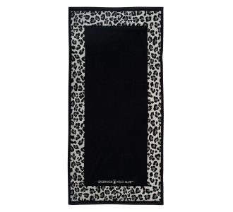 GREENWICH POLO CLUB ΠΕΤΣΕΤΑ ΘΑΛΑΣΣΗΣ 90Χ180 3861 BEIGE, BLACK |  Πετσέτες Θαλάσσης στο espiti