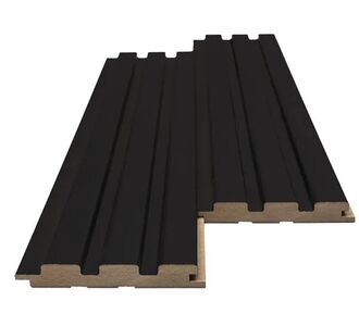 MDF PANEL ΜΕ 3D ΠΗΧΑΚΙΑ 505090 BEAT ST 16/119/2750mm BLACK NewPlan - NewPlan |  Διακόσμηση τοίχου στο espiti