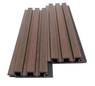 WPC PANEL 2ης ΓΕΝΙΑΣ ΜΕ 3D ΠΗΧΑΚΙΑ 25/147.5mm COFFEE 5530 NewPlan - NewPlan |  Διακόσμηση τοίχου στο espiti