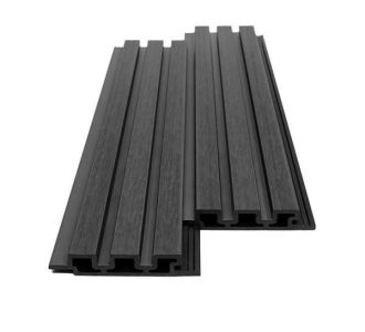 WPC PANEL 2ης ΓΕΝΙΑΣ ΜΕ 3D ΠΗΧΑΚΙΑ 25/147.5mm D.GREY 5570 NewPlan - NewPlan |  Διακόσμηση τοίχου στο espiti