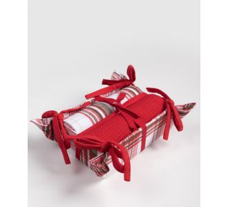 Χριστουγεννιάτικο σετ 2 τεμαχίων σε ψωμιέρα (40cm x 65cm) BS72115 5206978167461 SilkFashion |  Χριστουγεννιάτικα Διακοσμητικά στο espiti