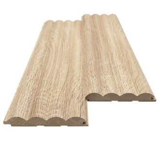 MDF PANEL ME 3D ΠΗΧΑΚΙΑ 801050 WAVE ST 16/119/2750mm SONOMA OAK NewPlan - NewPlan |  Διακόσμηση τοίχου στο espiti