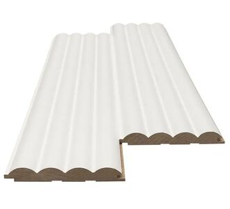 MDF PANEL ΜΕ 3D ΠΗΧΑΚΙΑ 802040 WAVE ST 16/119/2750mm WHITE NewPlan - NewPlan |  Διακόσμηση τοίχου στο espiti