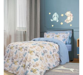 GREENWICH POLO CLUB ΣΕΤ ΠΑΠΛΩΜΑΤΟΘΗΚΗ ΜΟΝΗ 8802 ΓΚΡΙ, ΜΠΕΖ, ΣΙΕΛ |  Παπλωματοθήκες Παιδικές στο espiti