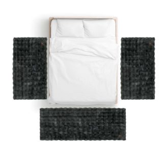 GREENWICH POLO CLUB ΧΑΛΙ 75X200 FAUX FUR 3125 GRAPHITE |  Χαλιά Κρεβατοκάμαρας στο espiti