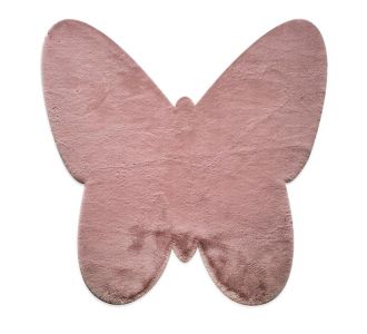 ΧΑΛΙ PUFFY JM7 DARK PINK BUTTERFLY ANTISLIP - NewPlan |  Χαλιά Σαλονιού  στο espiti