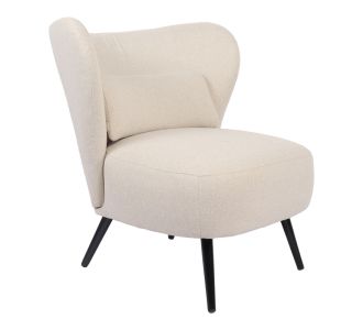 Πολυθρόνα Nagreta pakoworld κρεμ ύφασμα με μεταλλικό πόδι σε μαύρη απόχρωση 77x73x74εκ |  Πολυθρόνες σαλονιού στο espiti