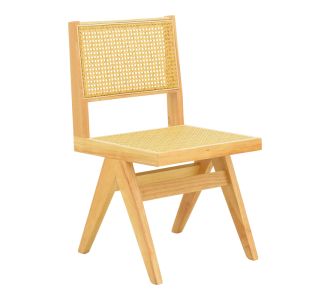 Καρέκλα Winslow pakoworld rubberwood-rattan σε φυσική απόχρωση 46x58x80εκ |  Καρέκλες στο espiti