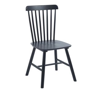 Καρέκλα Bristol pakoworld rubberwood σε μαύρη απόχρωση 45x51x86εκ |  Καρέκλες στο espiti