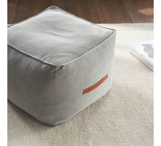 πουφ 40x50x50cm GOFIS HOME  Nadinia Fog Grey 137/15 |  Πουφ στο espiti