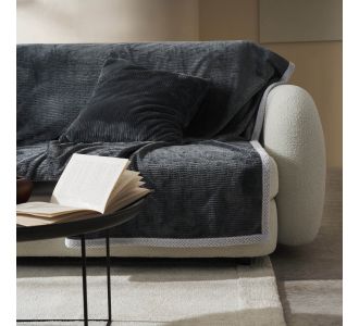 Ριχτάρι Τριθέσιου 180x300cm GOFIS HOME   Pearl Grey/Fog Grey 109/15 |  Ριχτάρια στο espiti