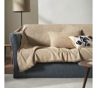 Ριχτάρι Τριθέσιου 180x310cm GOFIS HOME  Sesame Beige 146/06 |  Ριχτάρια στο espiti