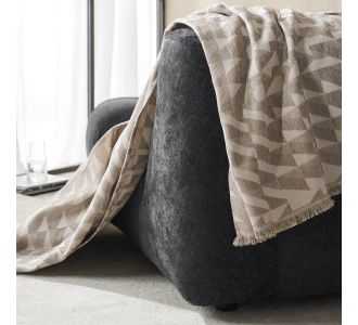 Ριχτάρι Πολυθρόνας 180x180cm GOFIS HOME  Beige 156/06 |  Ριχτάρια στο espiti