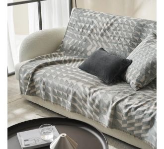 Ριχτάρι Πολυθρόνας 180x180cm GOFIS HOME  Weed Grey 156/07 |  Ριχτάρια στο espiti