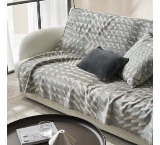 Ριχτάρι Τριθέσιου 180x310cm GOFIS HOME  Weed Grey 156/07 |  Ριχτάρια στο espiti