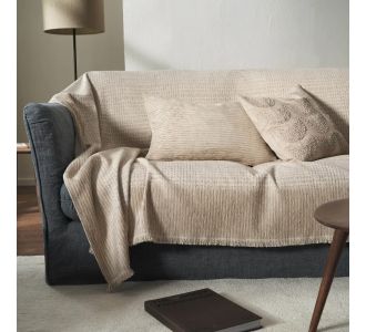 Ριχτάρι Πολυθρόνας 180x180cm GOFIS HOME  Beige 160/06 |  Ριχτάρια στο espiti