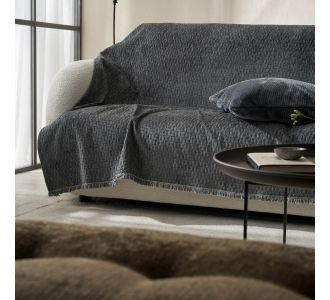 Ριχτάρι Διθέσιου 180x250cm GOFIS HOME  Pearl Grey 184/14 |  Ριχτάρια στο espiti