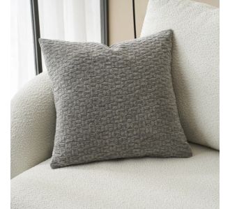 Μαξιλαροθήκη 50x50cm GOFIS HOME  Silver Grey 184/15 |  Μαξιλάρια διακοσμητικά στο espiti