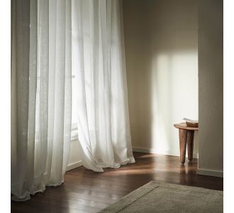 Κουρτίνα με σιρίτι 350x295cm GOFIS HOME  Combe Offwhite 502/05 |  Ετοιμες μονοχρωμες κουρτίνες στο espiti