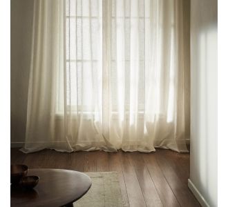 Κουρτίνα με τρουκς 200x280cm GOFIS HOME  Maisy Beige 507/06 |  Ετοιμες μονοχρωμες κουρτίνες στο espiti