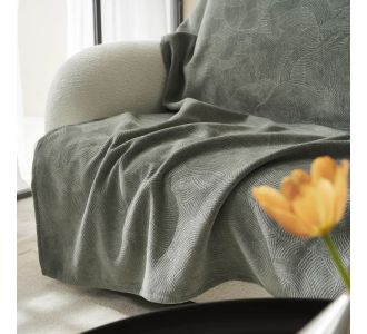 Ριχτάρι Τριθέσιου 180x310cm GOFIS HOME  Nimbus Shadow Green 447/44 |  Ριχτάρια στο espiti