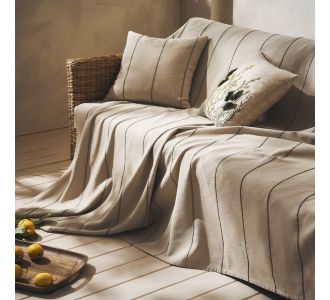 Ριχτάρι Τριθέσιου 180x310cm GOFIS HOME  Rabia Beige/Green 321/18 |  Ριχτάρια στο espiti