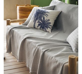 Ριχτάρι Τριθέσιου 180x310cm GOFIS HOME  Keira Opal Grey 358/15 |  Ριχτάρια στο espiti