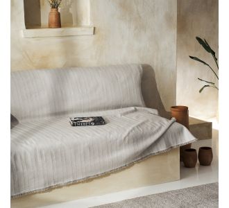 Ριχτάρι Τετραθέσιου 180x350cm GOFIS HOME  Laurel Rock Grey 731/14 |  Ριχτάρια στο espiti