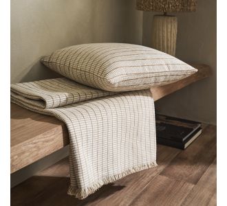 Ριχτάρι Τετραθέσιου 180x350cm GOFIS HOME  Thyra Grain Beige 273/04 |  Ριχτάρια στο espiti